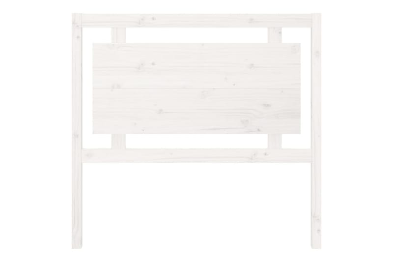 Sengegavl hvit 105,5x4x100 cm heltre furu - Hvit - Møbler - Senger - Sengetilbehør & sengegavl - Sengegavl