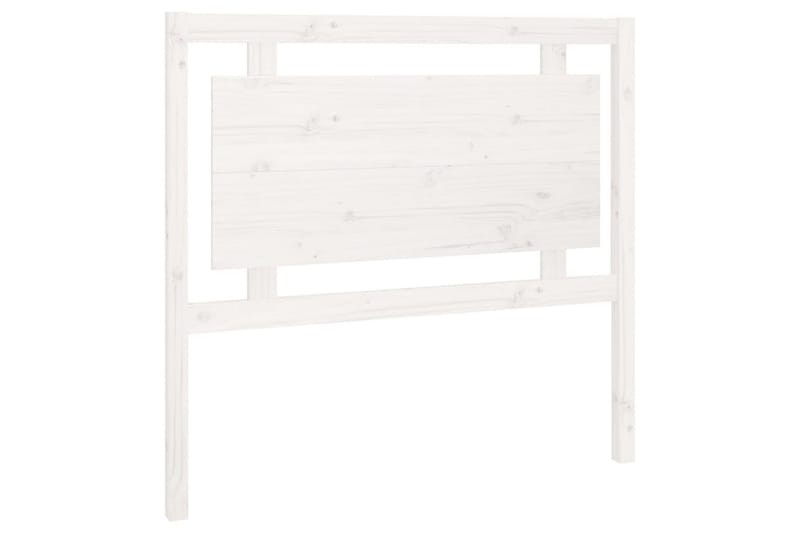 Sengegavl hvit 105,5x4x100 cm heltre furu - Hvit - Møbler - Senger - Sengetilbehør & sengegavl - Sengegavl