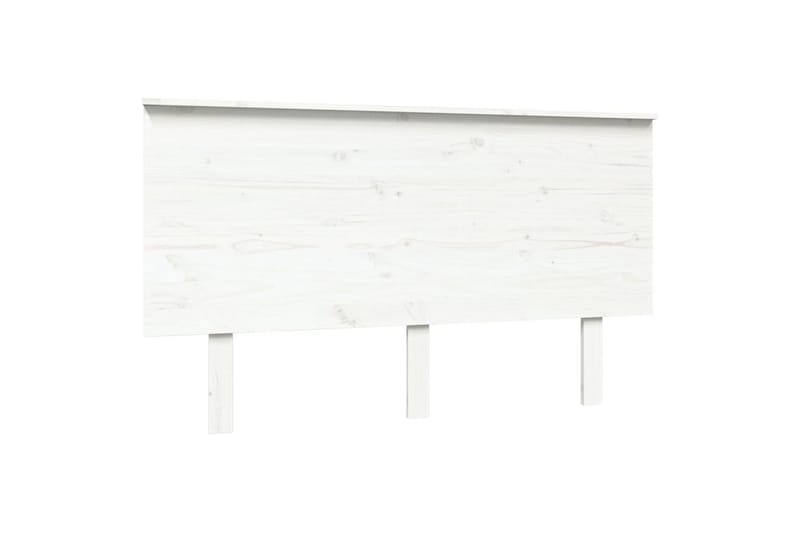 Sengegavl hvit 139x6x82,5 cm heltre furu - Hvit - Møbler - Senger - Sengetilbehør & sengegavl - Sengegavl