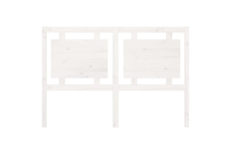Sengegavl hvit 145,5x4x100 cm heltre furu - Hvit - Møbler - Senger - Sengetilbehør & sengegavl - Sengegavl