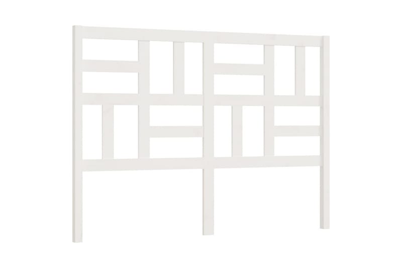 Sengegavl hvit 156x4x104 cm heltre furu - Hvit - Møbler - Senger - Sengetilbehør & sengegavl - Sengegavl