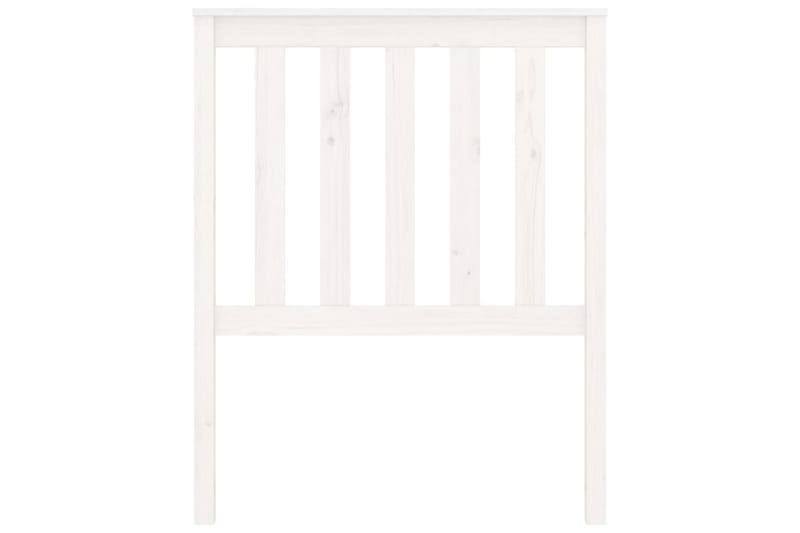 Sengegavl hvit 81x6x101 cm heltre furu - Hvit - Møbler - Senger - Sengetilbehør & sengegavl - Sengegavl