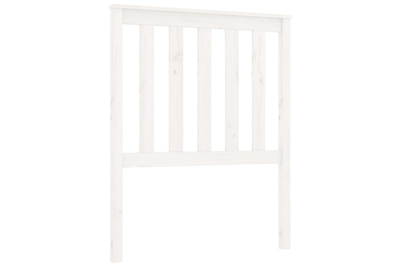 Sengegavl hvit 81x6x101 cm heltre furu - Hvit - Møbler - Senger - Sengetilbehør & sengegavl - Sengegavl