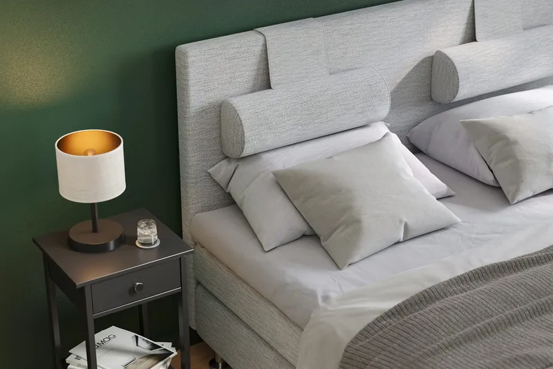 Layla Sengegavl 160 cm - Lysegrå - Møbler - Senger - Sengetilbehør & sengegavl - Sengegavl