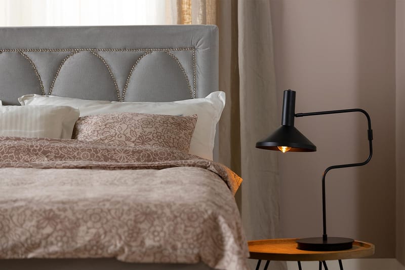 Leva Sengegavl 120 cm - Lysgrå/Fløyel - Møbler - Senger - Sengetilbehør & sengegavl - Sengegavl