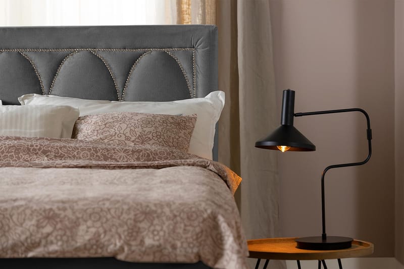 Leva Sengegavl 120 cm - Mørkgrå/Fløyel - Møbler - Senger - Sengetilbehør & sengegavl - Sengegavl