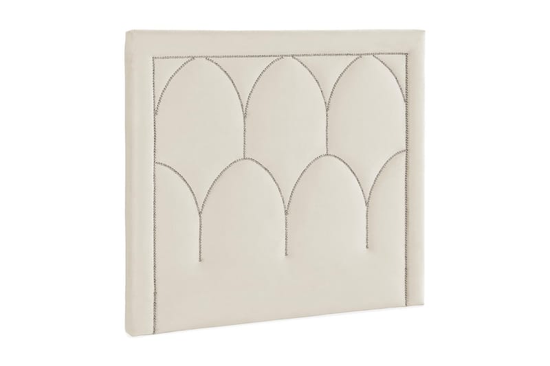 Leva Sengegavl 120cm - Beige/Fløyel - Møbler - Senger - Sengetilbehør & sengegavl - Sengegavl