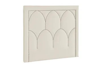 Leva Sengegavl 120cm - Beige/Fløyel - Møbler - Senger - Sengetilbehør & sengegavl - Sengegavl