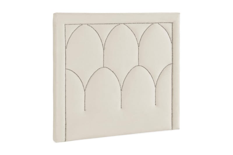 Leva Sengegavl 120cm - Beige/Fløyel - Møbler - Senger - Sengetilbehør & sengegavl - Sengegavl