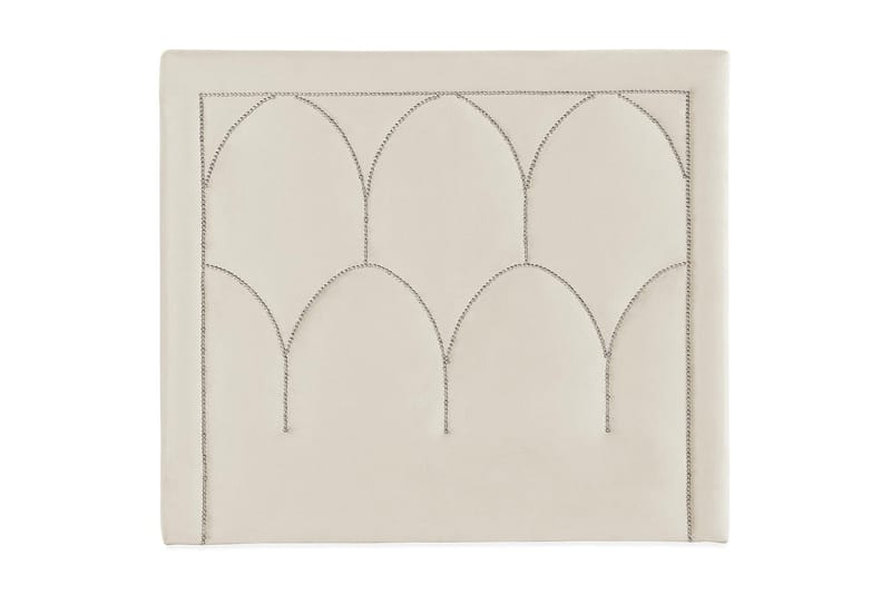 Leva Sengegavl 120cm - Beige/Fløyel - Møbler - Senger - Sengetilbehør & sengegavl - Sengegavl