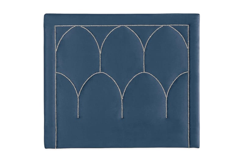 Leva Sengegavl 140 cm, Mørkblå/Fløyel