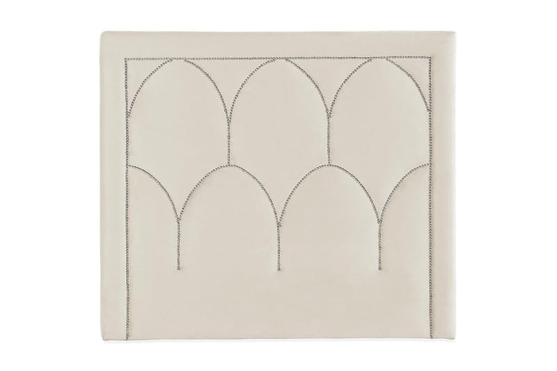 Leva Sengegavl 140cm - Beige/Fløyel - Møbler - Senger - Sengetilbehør & sengegavl - Sengegavl