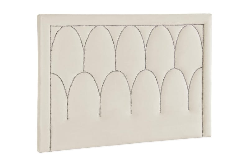 Leva Sengegavl 160cm - Beige/Fløyel - Møbler - Senger - Sengetilbehør & sengegavl - Sengegavl