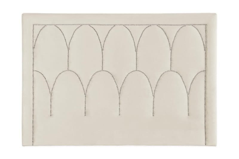 Leva Sengegavl 160cm - Beige/Fløyel - Møbler - Senger - Sengetilbehør & sengegavl - Sengegavl