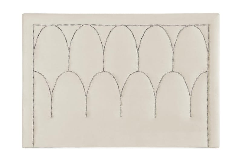 Leva Sengegavl 180cm - Beige/Fløyel - Møbler - Senger - Sengetilbehør & sengegavl - Sengegavl