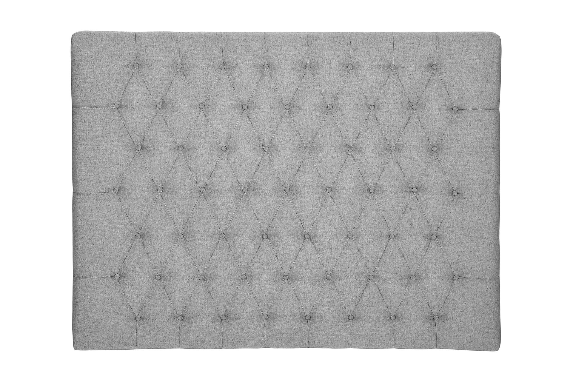 Lucky Diamant Sengegavl 160 cm - Mellangrå