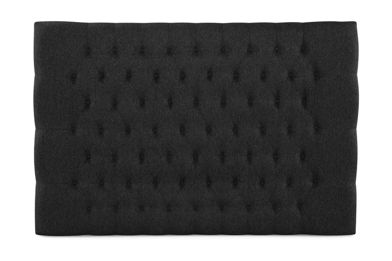 Lucky Diamant Sengegavl 180 cm, Svart/Grå