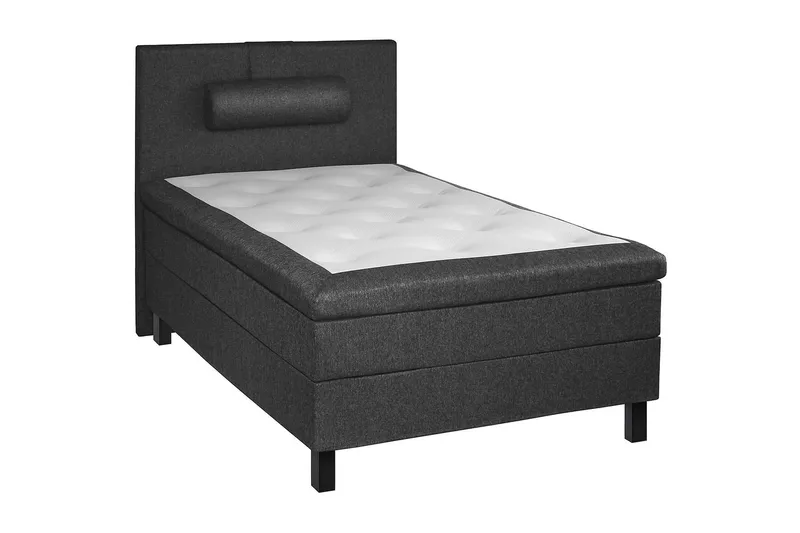 Lucky Rett Sengegavl 120 cm - Svart/Grå - Møbler - Senger - Sengetilbehør & sengegavl - Sengegavl