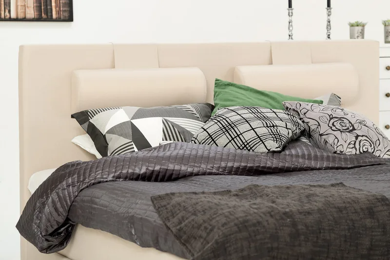 Lucky Sengegavl Glatt 150 cm - Beige - Møbler - Senger - Sengetilbehør & sengegavl - Sengegavl