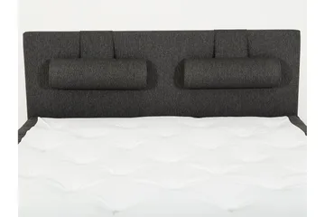 Lucky Sengegavl Glatt 150 cm - Svart/Grå - Møbler - Senger - Sengetilbehør & sengegavl - Sengegavl