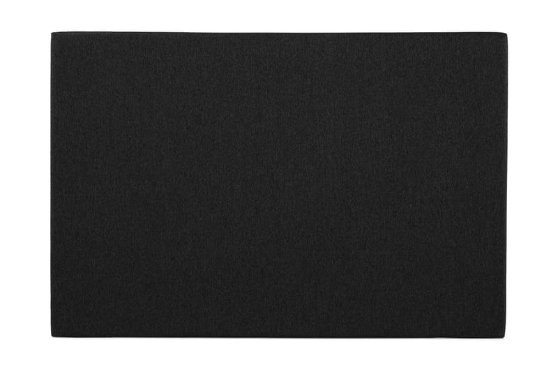 Lucky Sengegavl Glatt 180 cm, Svart/Grå