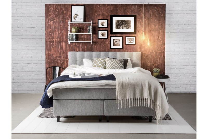 Pascale Sengegavl 180 cm - Lysegrå - Møbler - Senger - Sengetilbehør & sengegavl - Sengegavl