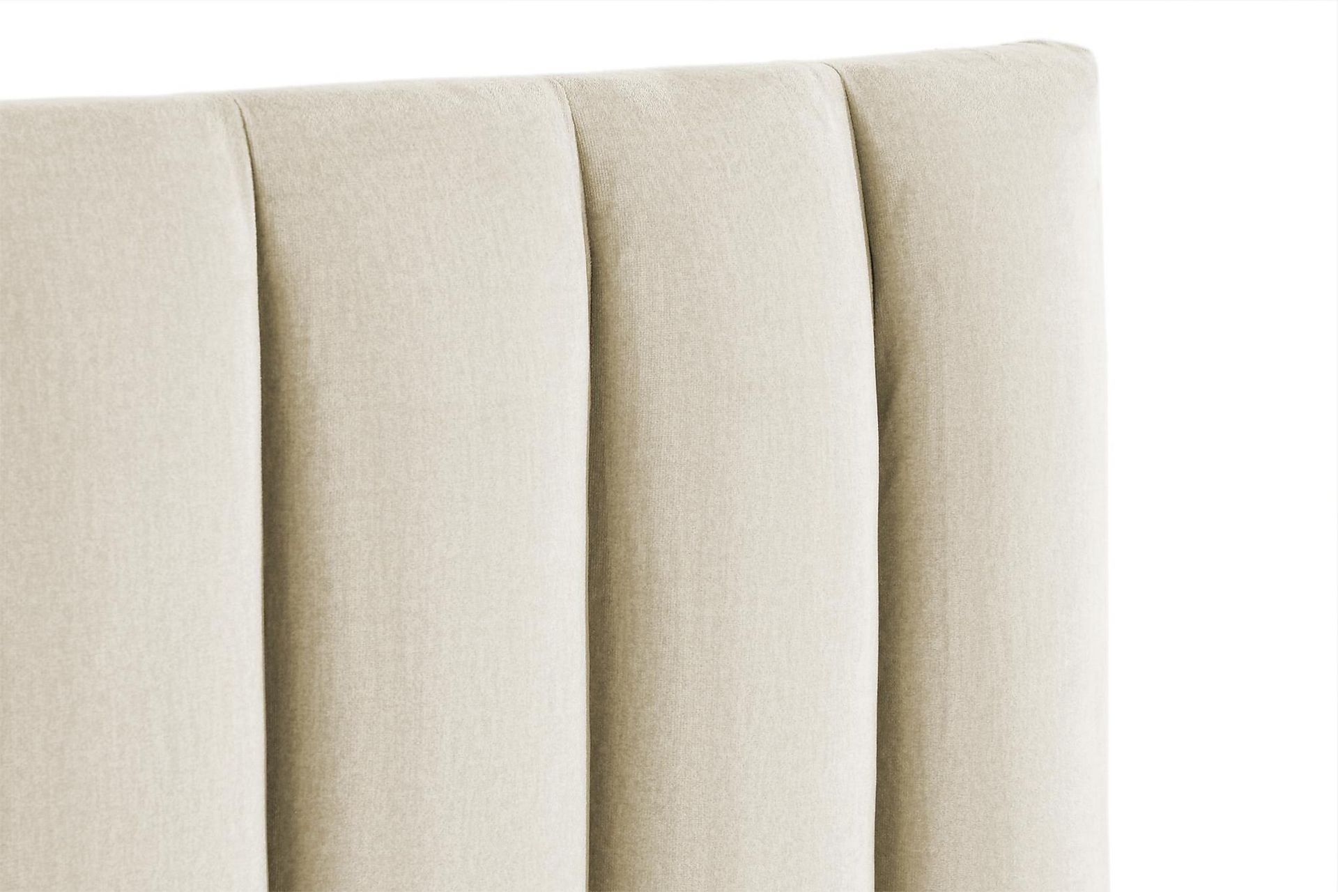 Rakel Sengegavl 120cm - Beige/Fløyel - Møbler - Senger - Sengetilbehør & sengegavl - Sengegavl