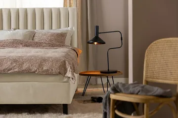 Rakel Sengegavl 140cm - Beige/Fløyel - Møbler - Senger - Sengetilbehør & sengegavl - Sengegavl
