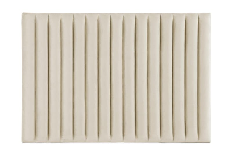 Rakel Sengegavl 160cm - Beige/Fløyel - Møbler - Senger - Sengetilbehør & sengegavl - Sengegavl