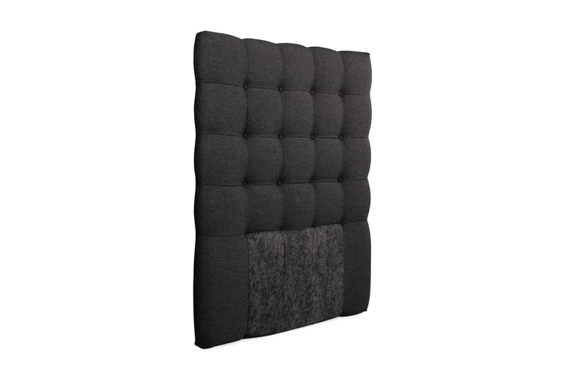 Royal Sengegavl med Knapper 105 cm - Mørkegrå - Møbler - Senger - Sengetilbehør & sengegavl - Sengegavl