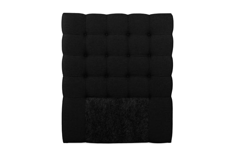 Royal Sengegavl med Knapper 105 cm - Svart - Møbler - Senger - Sengetilbehør & sengegavl - Sengegavl