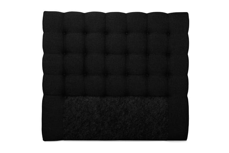 Royal Sengegavl med Knapper 140 cm - Svart - Møbler - Senger - Sengetilbehør & sengegavl - Sengegavl
