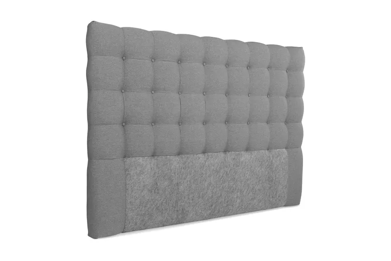 Royal Sengegavl med Knapper 180 cm - Lysegrå - Møbler - Senger - Sengetilbehør & sengegavl - Sengegavl