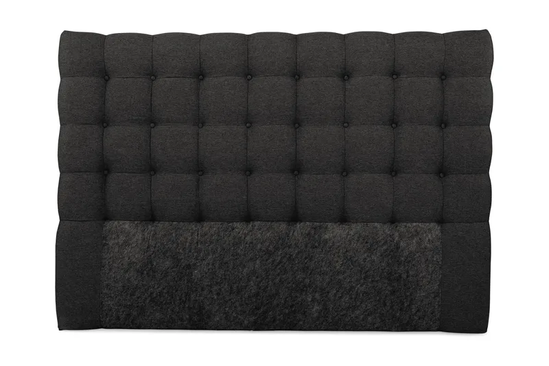 Royal Sengegavl med Knapper 180 cm - Mørkegrå - Møbler - Senger - Sengetilbehør & sengegavl - Sengegavl