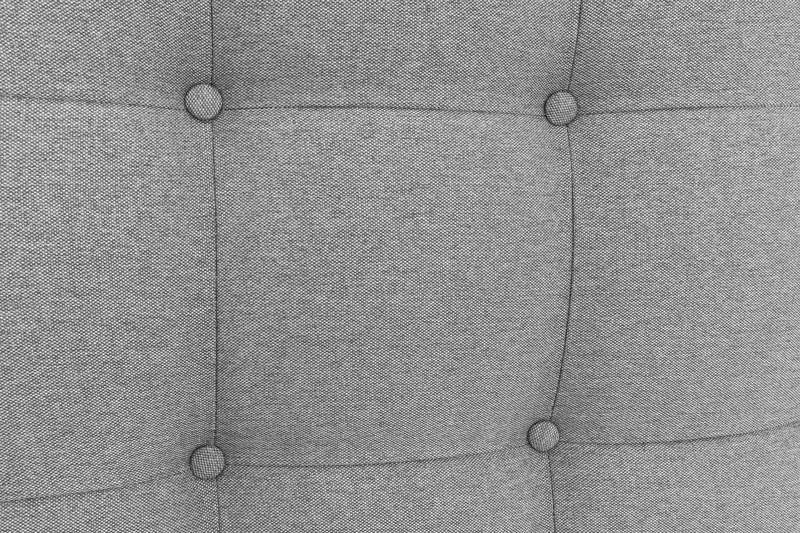 Royal Sengegavl med Knapper 80 cm - Lysegrå - Møbler - Senger - Sengetilbehør & sengegavl - Sengegavl