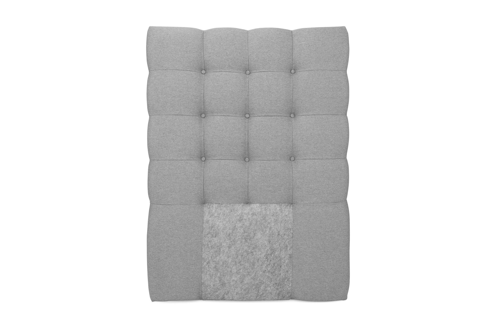 Royal Sengegavl med Knapper 80 cm - Lysegrå