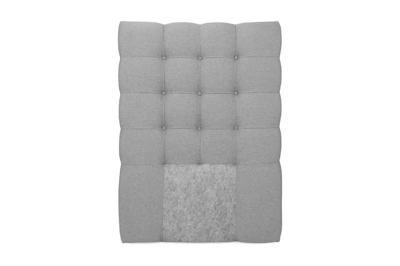 Royal Sengegavl med Knapper 80 cm, Lysegrå