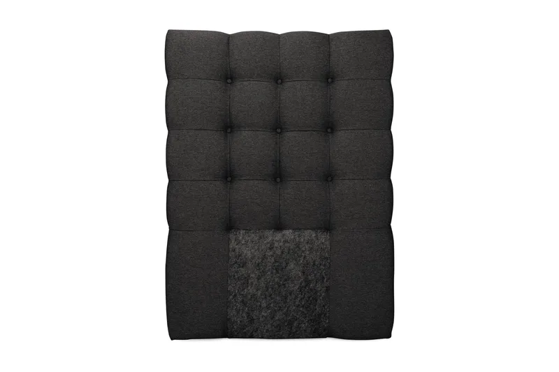 Royal Sengegavl med Knapper 90 cm, Mørkegrå