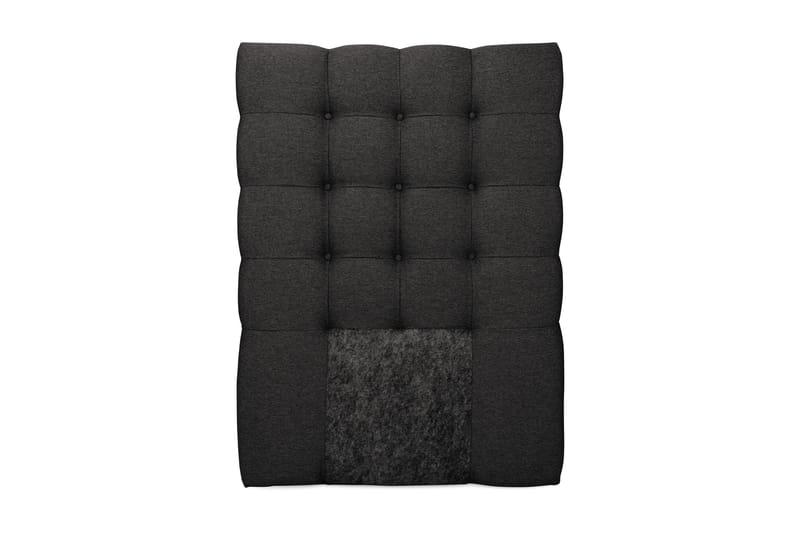 Royal Sengegavl med Knapper 90 cm, Mørkegrå