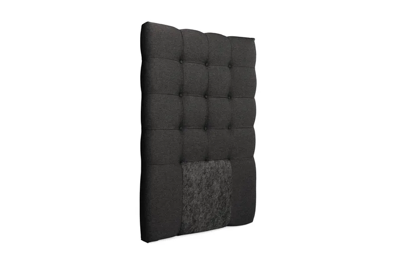 Royal Sengegavl med Knapper 90 cm - Mørkegrå - Møbler - Senger - Sengetilbehør & sengegavl - Sengegavl