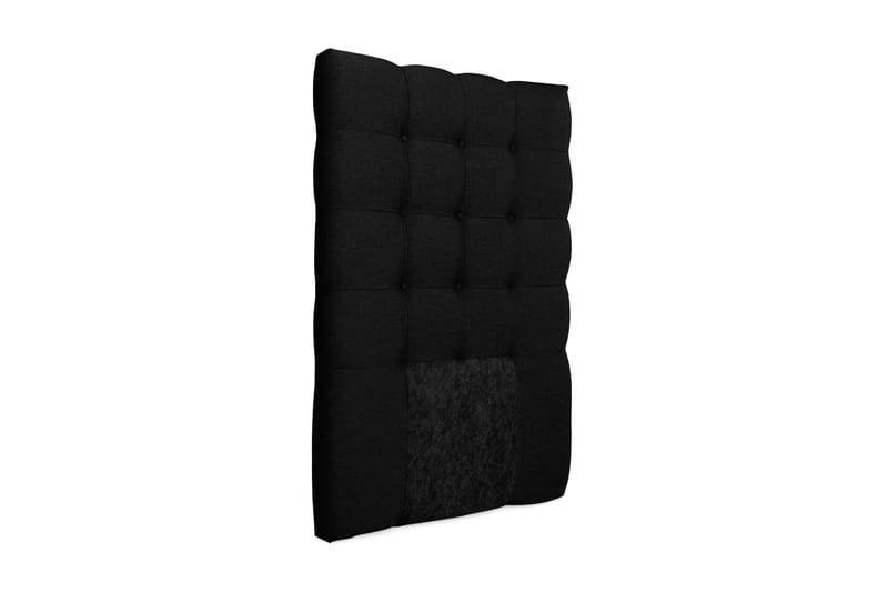 Royal Sengegavl med Knapper 90 cm - Svart - Møbler - Senger - Sengetilbehør & sengegavl - Sengegavl