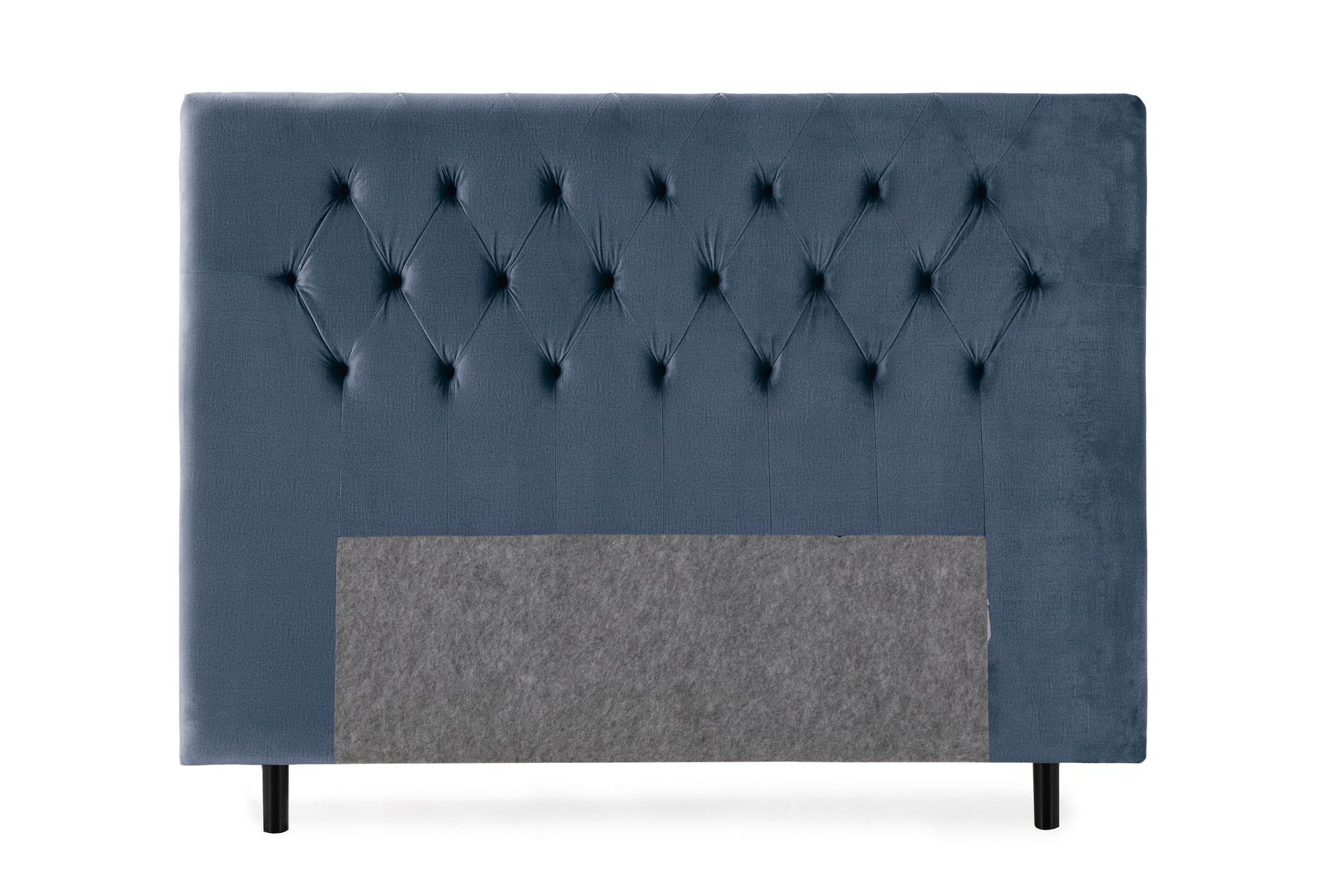 Royal Velvet Sengegavl 160 cm - Mørkeblå Fløyel