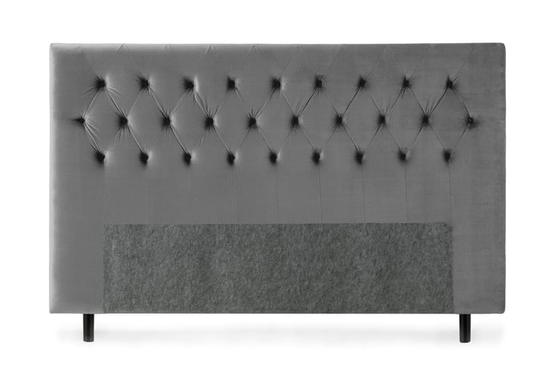 Royal Velvet Sengegavl 160 cm, Mørkegrå Fløyel