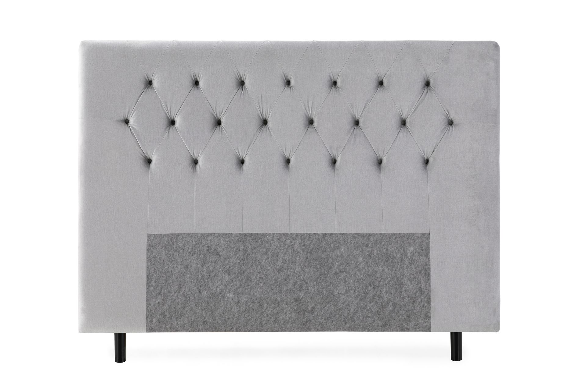 Royal Velvet Sengegavl  180 cm - Lysegrå Fløyel - Møbler - Senger - Sengetilbehør & sengegavl - Sengegavl