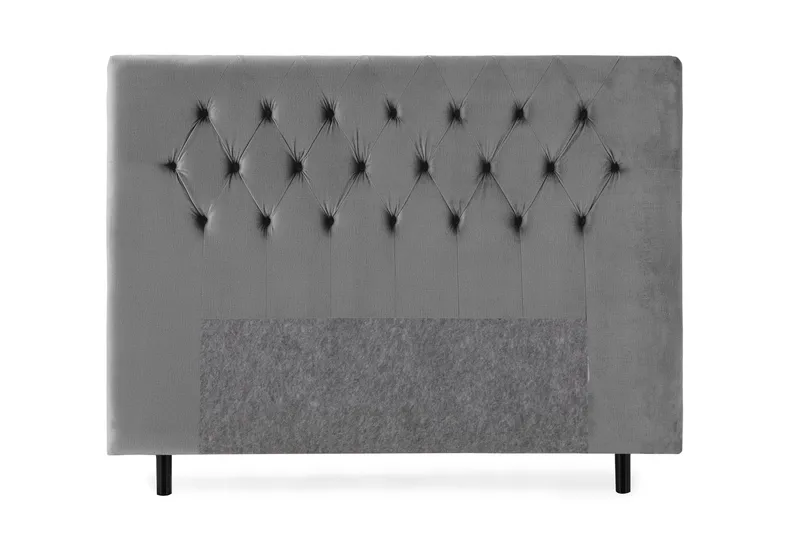 Royal Velvet Sengegavl 180 - Mørkegrå Fløyel - Møbler - Senger - Sengetilbehør & sengegavl - Sengegavl