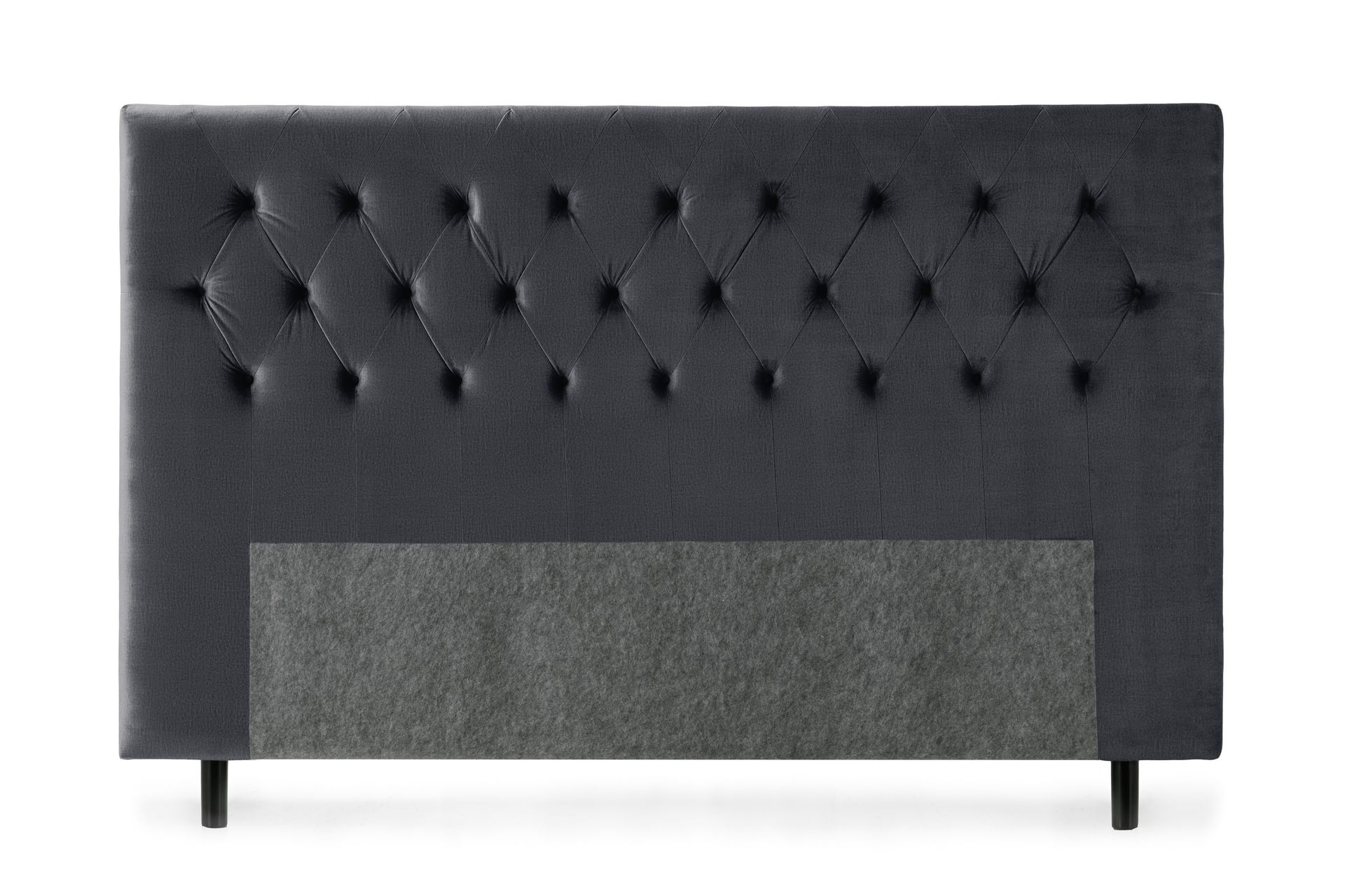 Royal Velvet Sengegavl 210 cm - Svart Fløyel