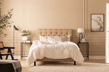 Scarlett Dypheftet gavl 140 - Beige - Møbler - Senger - Sengetilbehør & sengegavl - Sengegavl