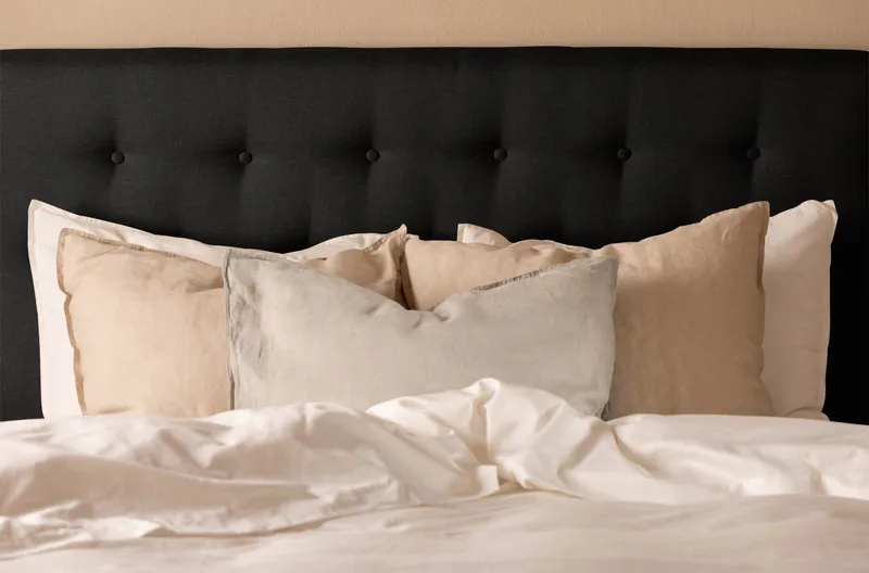 Scarlett Glatt gavl 90 - Svart - Møbler - Senger - Sengetilbehør & sengegavl - Sengegavl