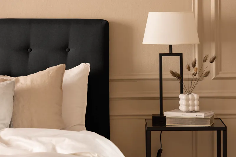 Scarlett Glatt gavl 90 - Svart - Møbler - Senger - Sengetilbehør & sengegavl - Sengegavl