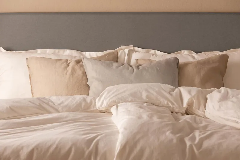 Scarlett Knappet gavl 120 - Grå - Møbler - Senger - Sengetilbehør & sengegavl - Sengegavl